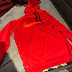 Red Nike sweatshirt dry fit